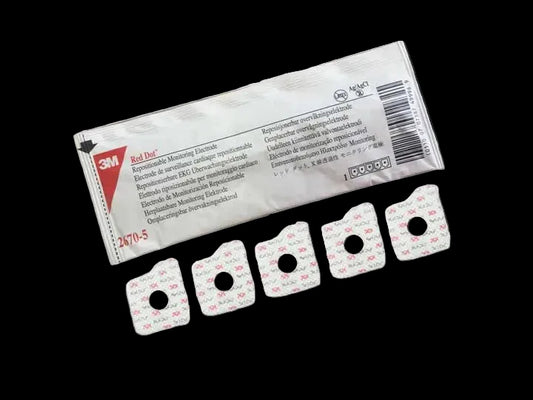 3M Red Dot Repositionable Monitoring Electrode, 2670-5 (1 Package of 5 Electrodes)